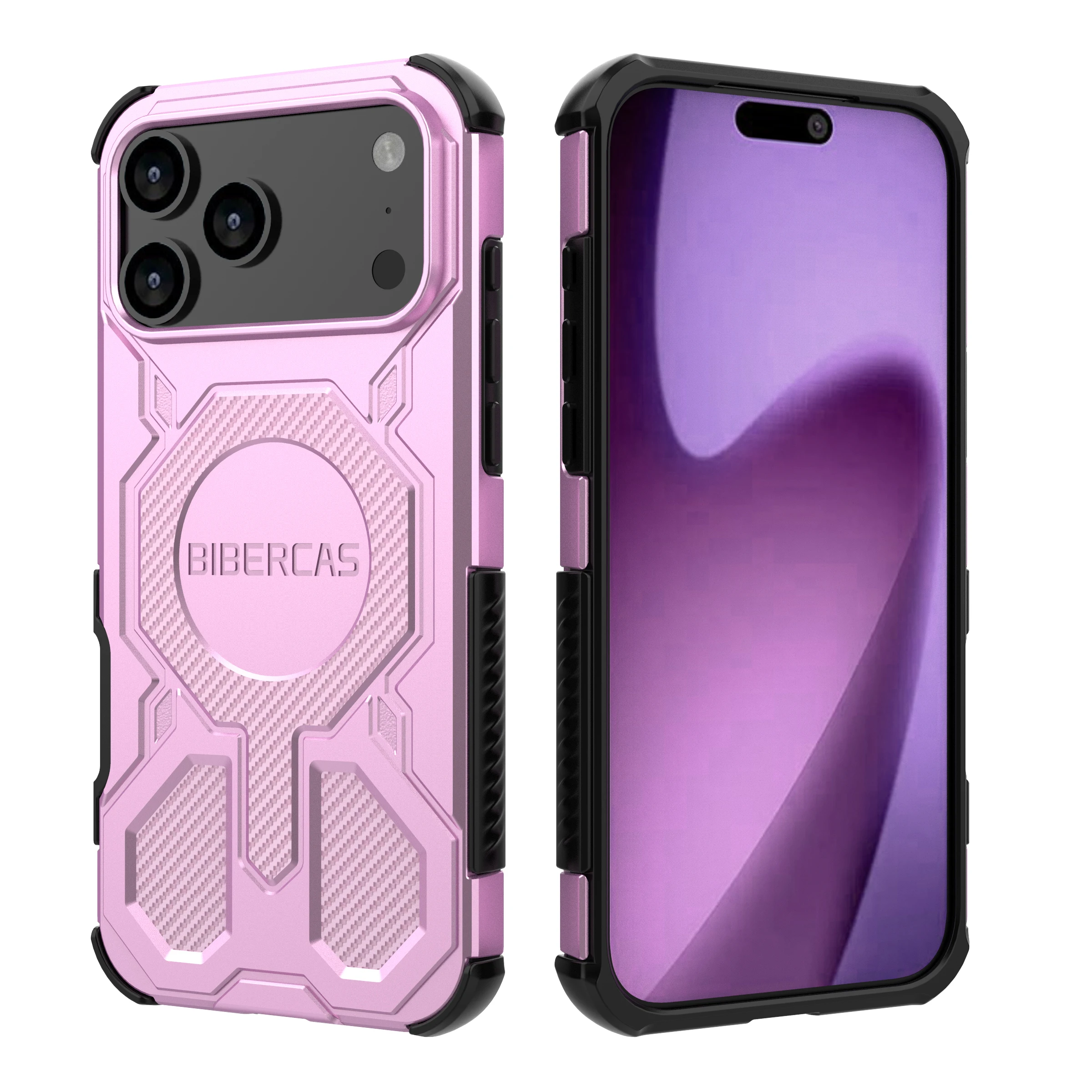 Translucent Frosted Phone Case with Magnetic Wireless Charging and Anti-Drop Protection