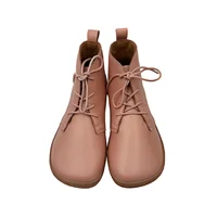 Tipsietoes New Barefoot Autumn Genuine Cow Leather Boots With Wool Linning Inside For Women Wider Toes Box Light Weight - Image 2