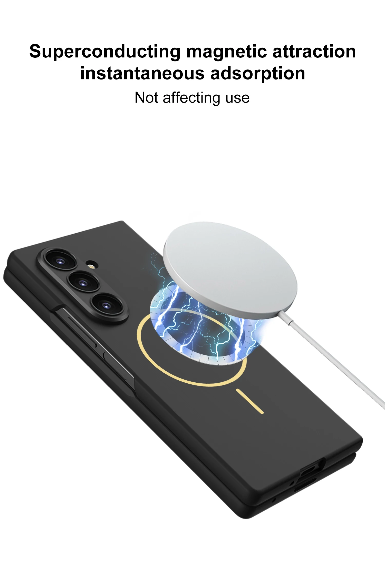 Ultra-thin Magnetic Charge Case For Samsung Galaxy Z Fold 7 Screen Glass Protect