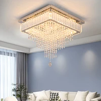 GreeLustr Modern Luxury Crystal Led Pendant Light Rain Drop Chandelier Ceiling Lamp Dining Living Room Nordic Decor Hanging 3