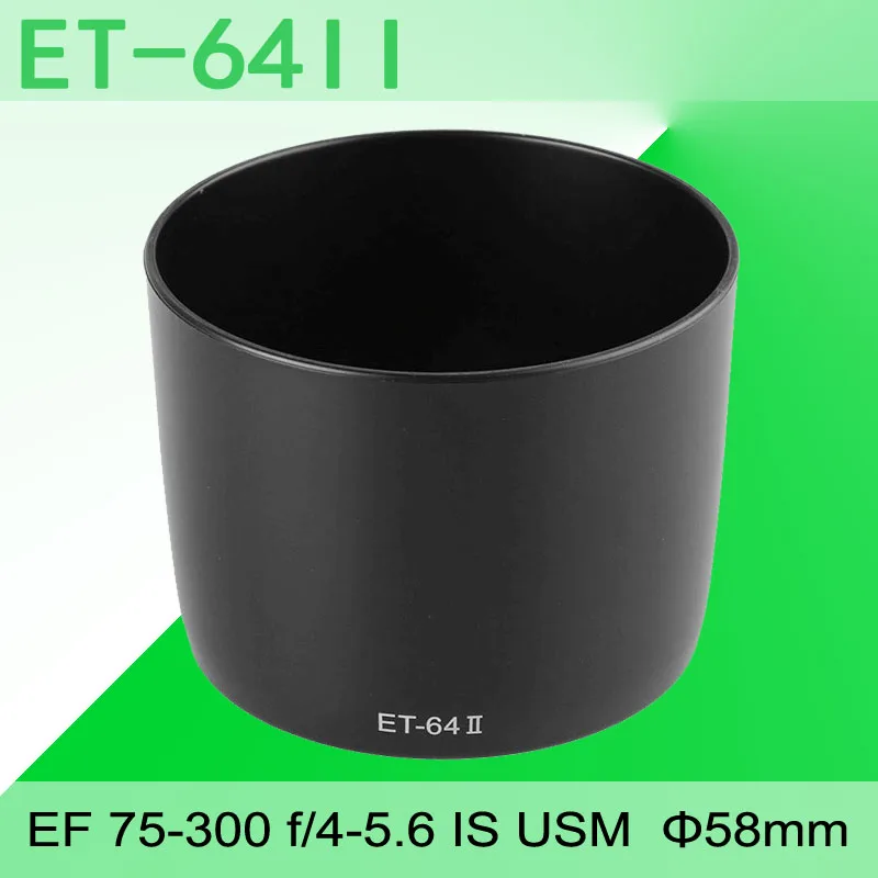 Paraluce Et64Ii Per Canon Eos 80D 90D 850D 750D Supporto Per Fotocamera Ef 75-300 F/4-5.6 Is Usm 58Mm Obiettivo Filtrante Accessori Dslr