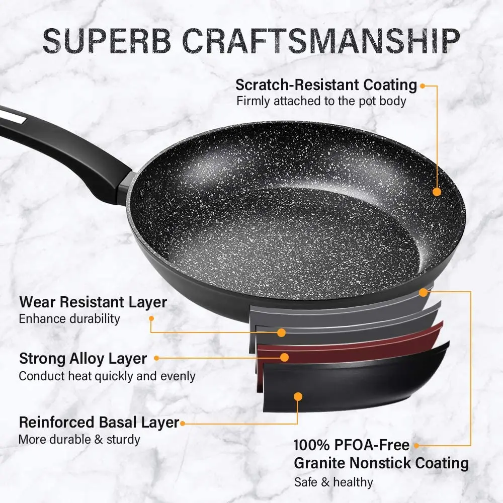 STONELINE® Frying pan gravity die casting 24 cm - with removable