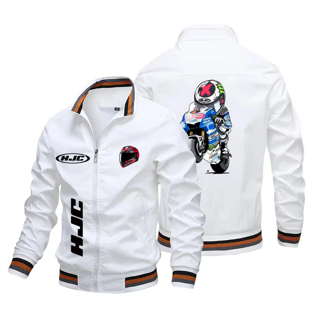 HJC Men's Motorcycle Helmet Firefighter jacket, Outdoor Leisure Fashion jacket, Bicycle, Spring 2024