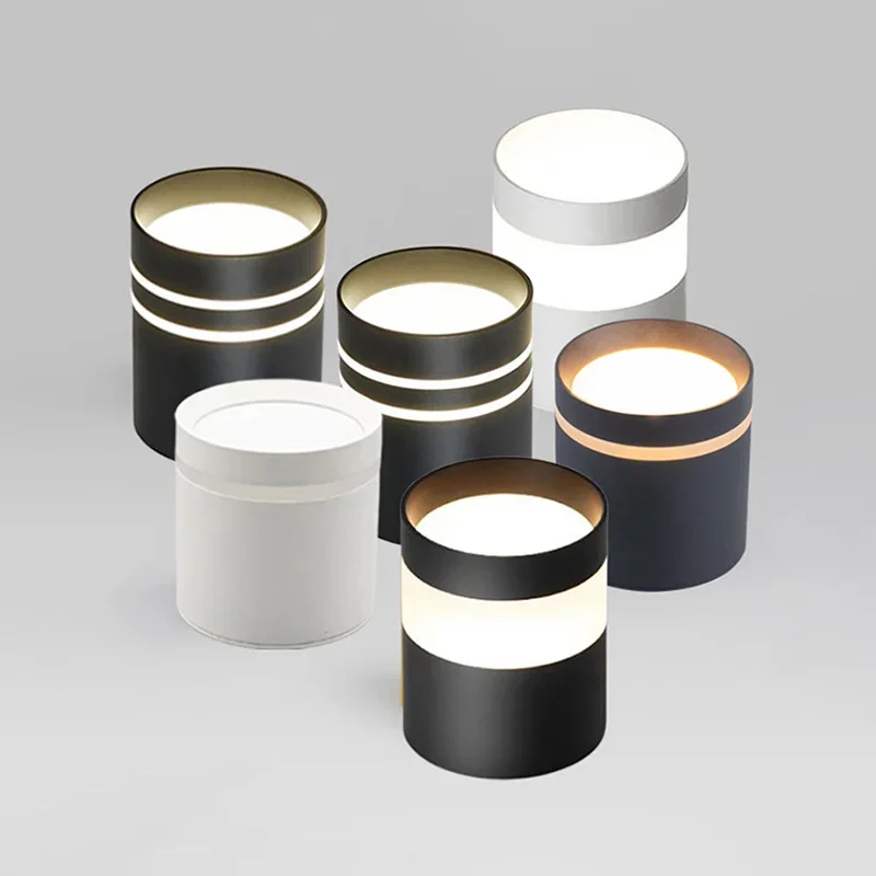 Description Picture 2 of itemDimmable Cylinder LED Downlights 9W 12W 15W 18W Surface Mounted Ceiling Spotlights AC85~265V Home Lighting Kitchen Corridor Shop