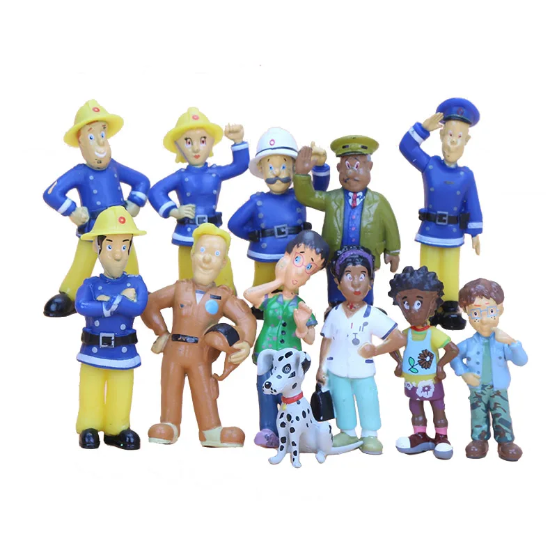 

Фигурки героев мультфильма «пожарный сам», 2,5-6 см, 12 шт.