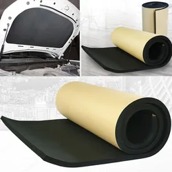 Soundproofing Self-Adhesive Foam Cotton Acoustic Insulation Mat - 100x50cm (50x100cm 3mm)