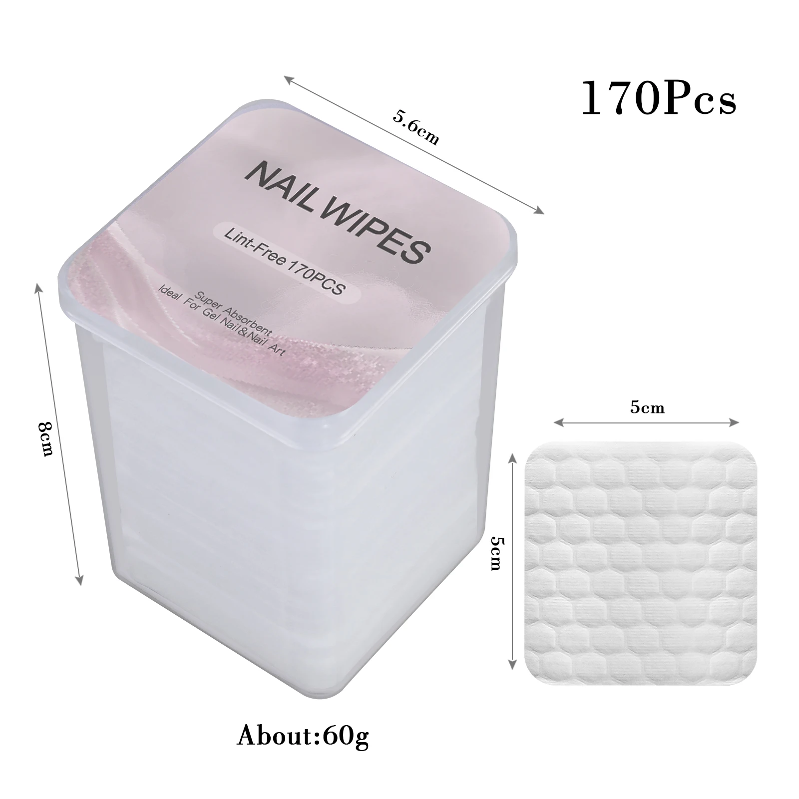 Nail Polish Remover Wipes Nail Cleaning Pads, Non Woven Nail thumbnail 6