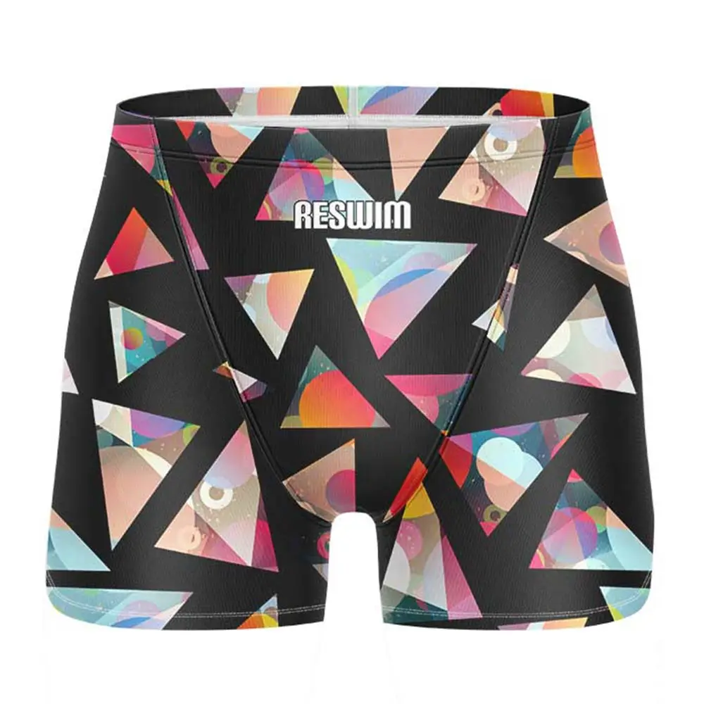 Summer Men's Funny Swimming Trunks Swim Jammer Short Endurance Athletic Training Swimsuit GYM Beach Surf Tights Shorts Swimwear