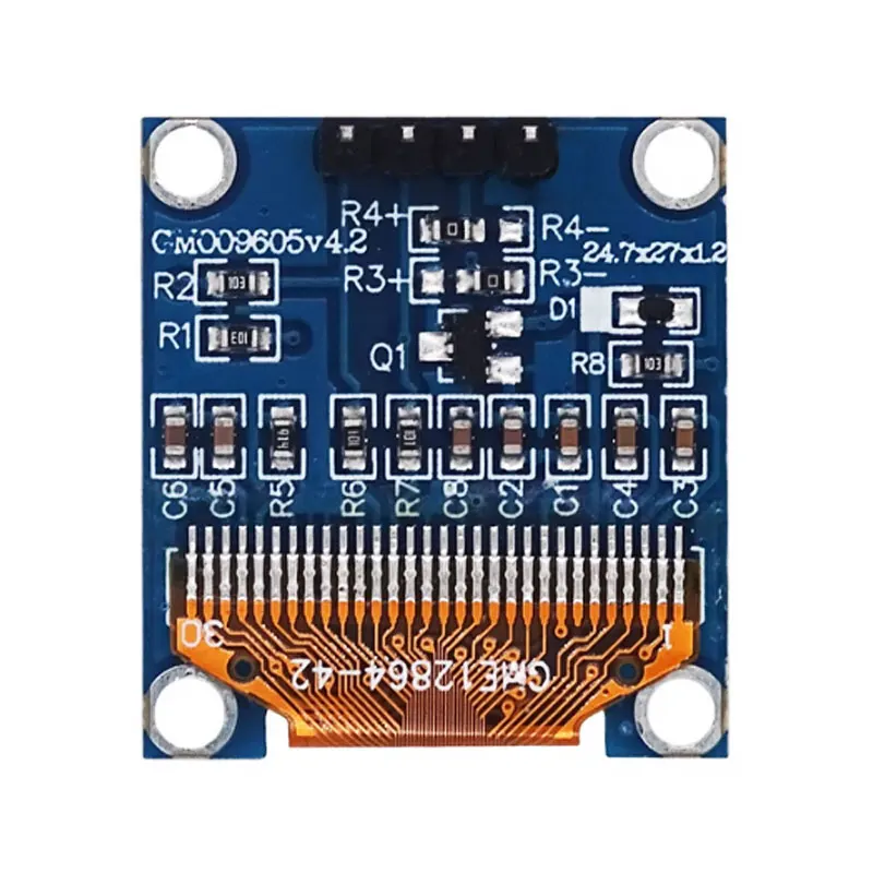 OLED Display Module 1PCS 0.96' Dual 3 Color I2C IIC SPI Serial 128X64 LCD OLED Display Module for Arduino
