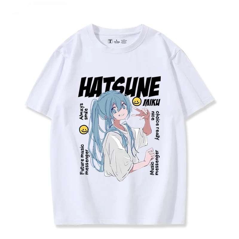 Hatsune Miku Peripheral T-shirt Virtual Idol Printing Cute Cartoon 