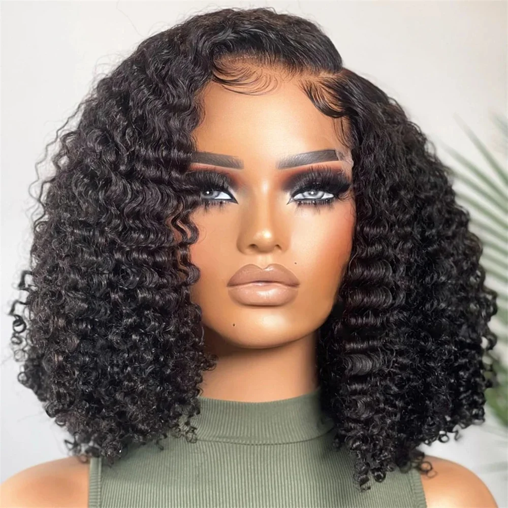 

Short Curly Bob Wig Lace Front Wigs Human Hair Brazilian 13x6 Closure Deep Wave 13x4 HD Lace Frontal Wig For Women Pre Plucked