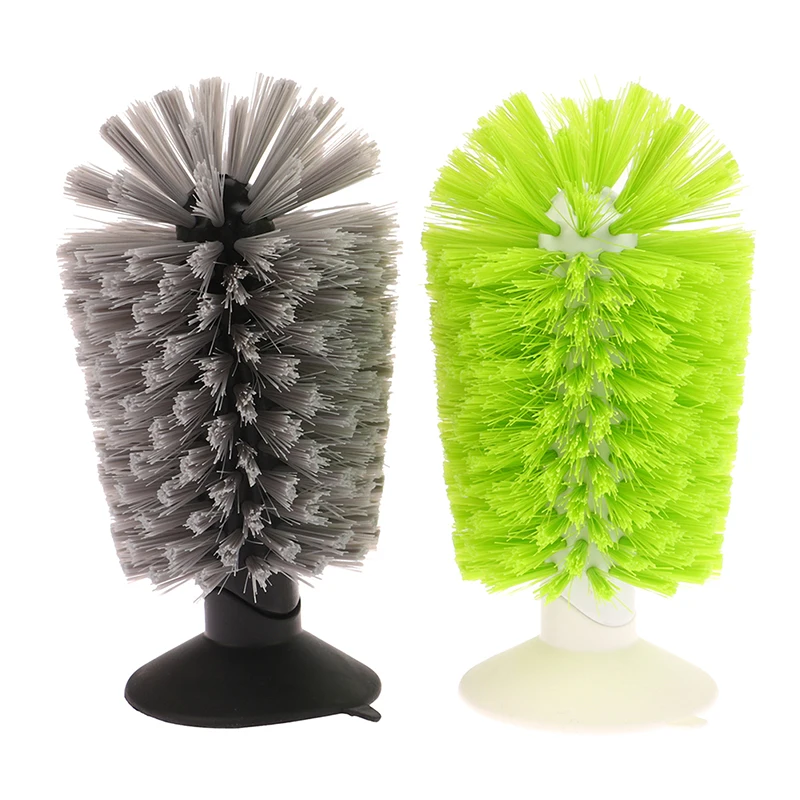 

Sink Water Bottle Cleaning Brush Glass Cups Goblet Mugs Cleaner Strong Suction Lazy Use Clean Brush For Cup Glass Bar Home Tools