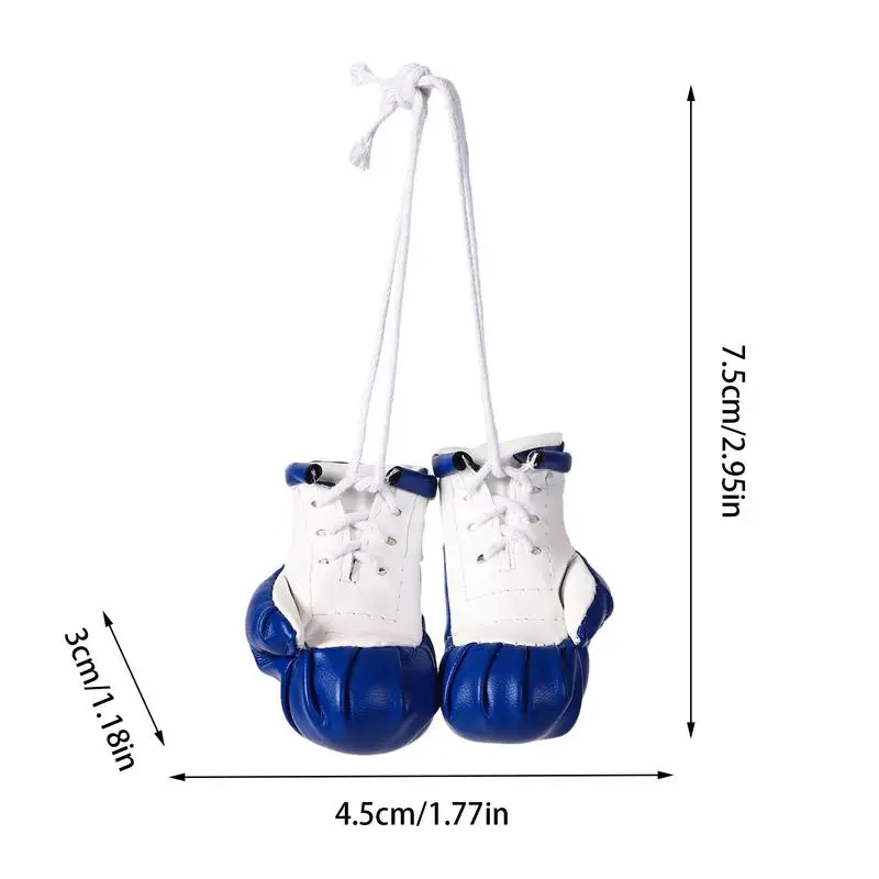 Minii Boxhandschuh Schlüsselanhänger - PU Leder Auto Deko Geschenk
