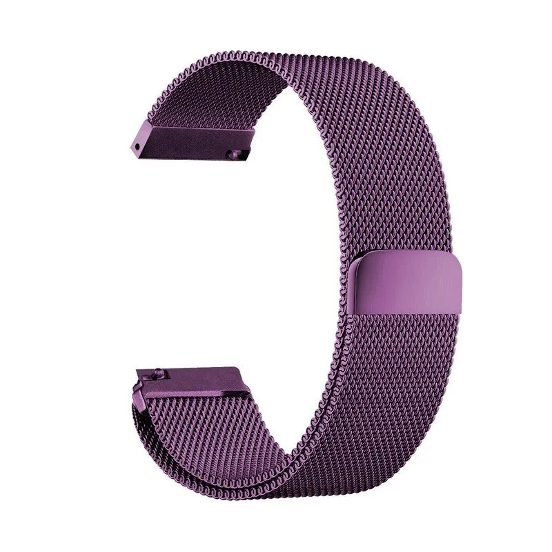 Elegant Milanese Stainless Steel Smartwatch Band, Adjustable Strap (18-22mm)