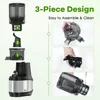 W Slow Masticating Juicer Machines for Whole Fruits and Vegetables, 6