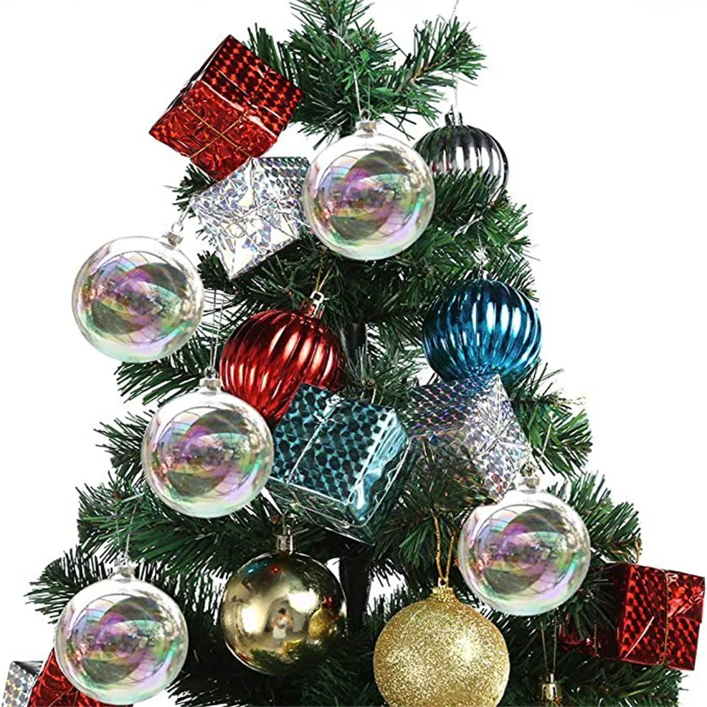 Christmas Ball Decoration Clear Ball For Christmas Tree Haning Pendant Party Home Ornament Decor