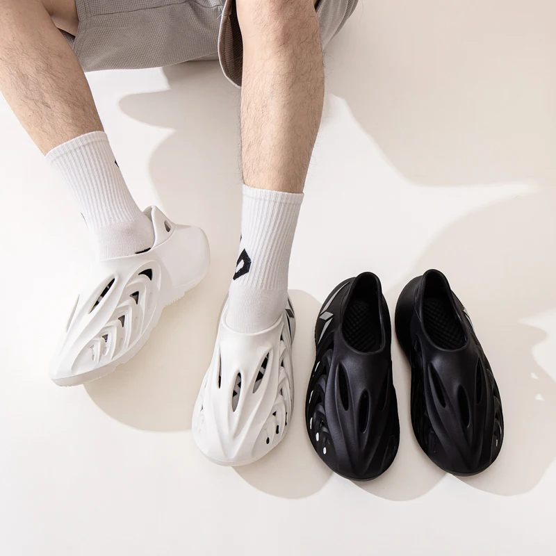 Men's Summer Light EVA Thick Soled Soft Anti-Slip Sandals Casual Comfortable Hole Shoes
