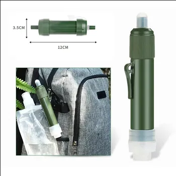 Westtune Outdoor Mini Camping Purification Water Filter Straw TUP ถุงน้ําคาร์บอนไฟเบอร์สําหรับการอยู่รอดหรืออุปกรณ์ฉุกเฉิน 1