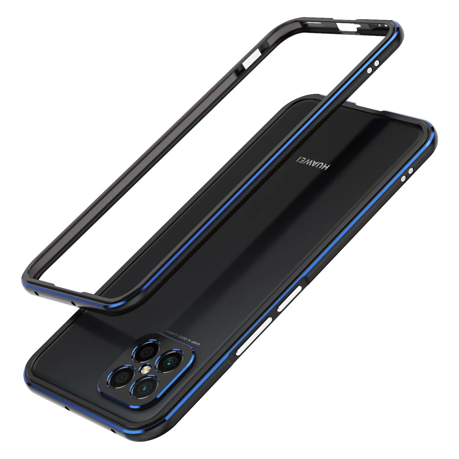 Aurora Dual Color Border Aluminum Metal Bumper For Huawei Nova 8 SE Nova8 Nova8SE Lens Cover Case Carmera+Frame Protector