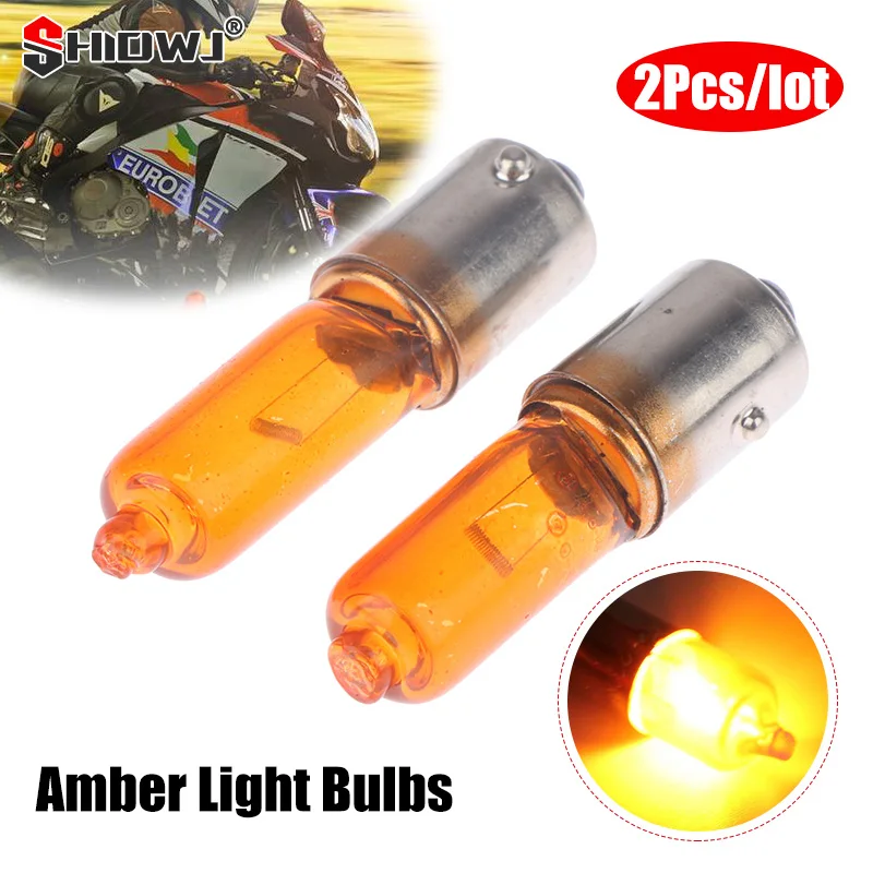 2 шт., универсальные лампы для скутера, 12 В, 21 Вт