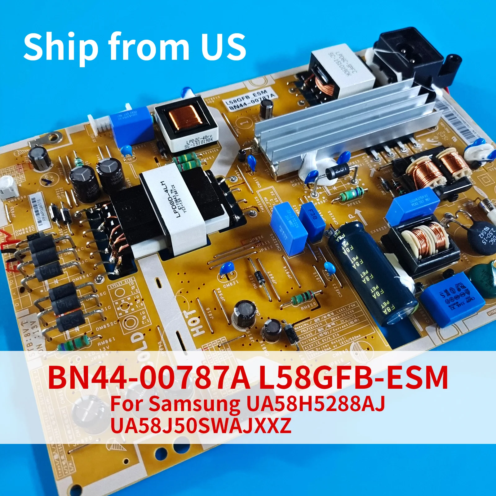 

New Substitute BN44-00787A L58GFB-ESM BN44-00787C Power Board for Samsung UA58J50SWAJXXZ UA58H5288AJ