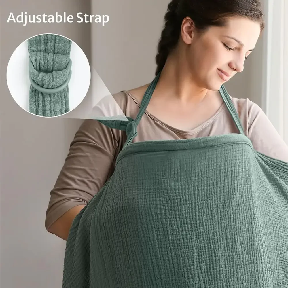 New Breathable Baby Car Seat Cover Multi-use Convenient Infant Car Seat Cover Canopy for Breastfeeding