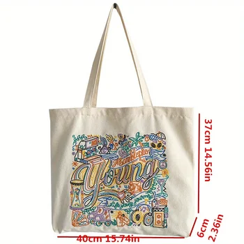 حقيبة قماش للنساء، حقيبة كتف مطرزة على طراز بوهو، حقيبة يد ملونة للفن الأدبي، حقيبة تسوق 5