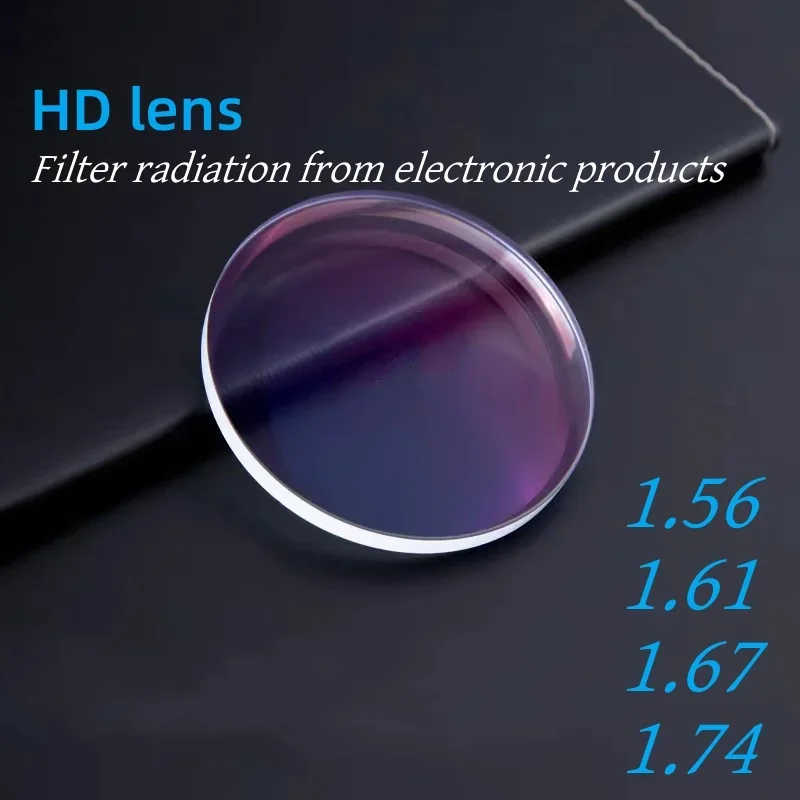 Myopia Lens, Anti-blue Lens Lens HD-UV400 High Quality 1.56 1.61 1.67 1.74 CR-39 Prescription