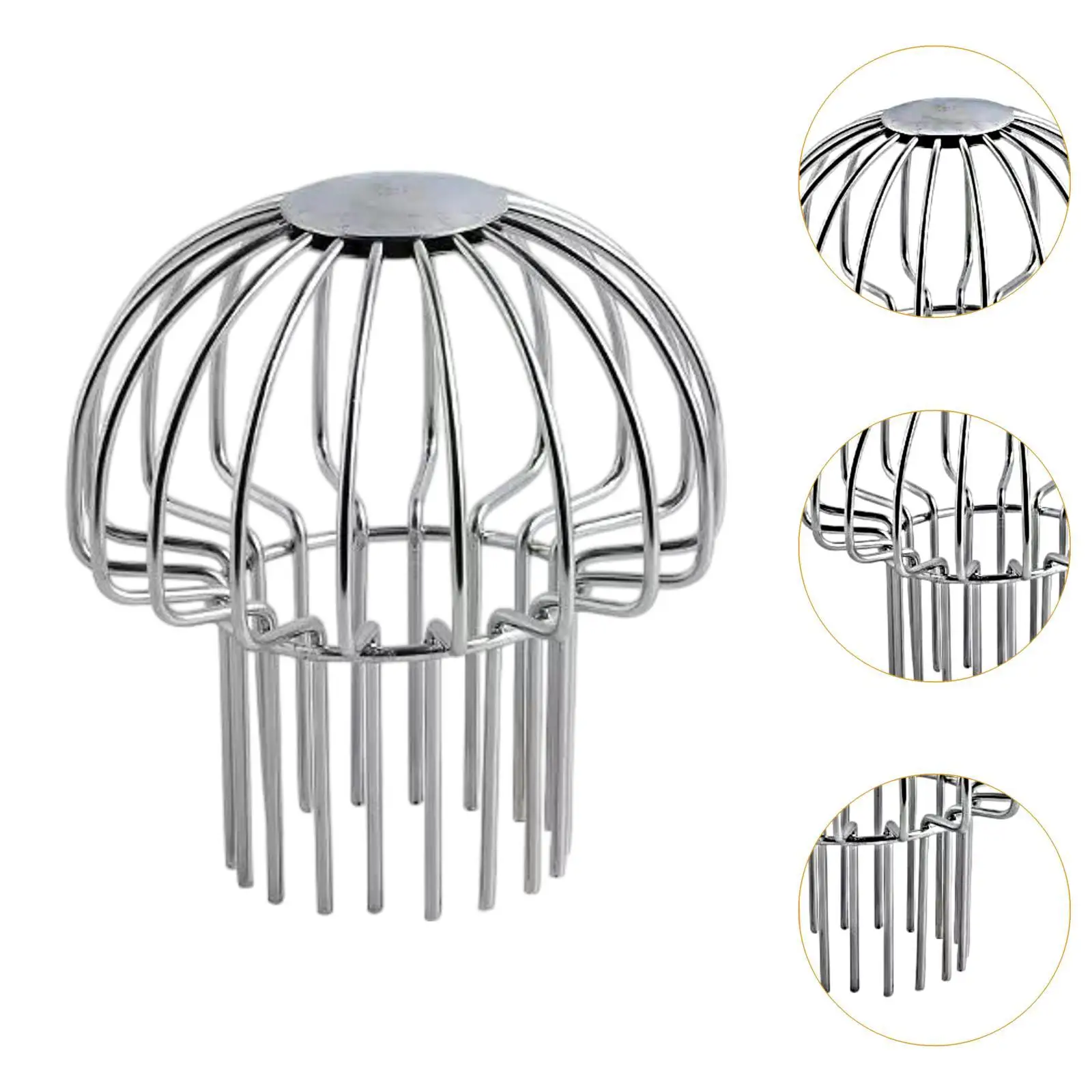 Gutter Pipe Strainer Outdoor Gutter Down Spout Protector Cleaning Tool