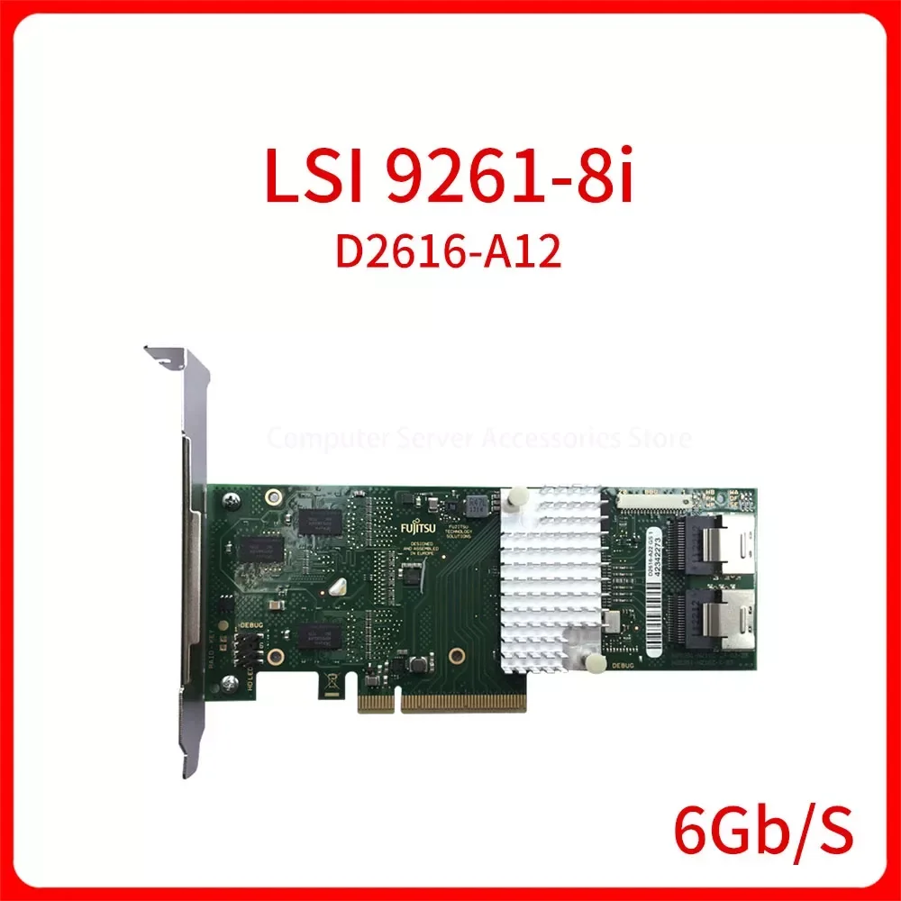 

Оригинальная карта смарт-массива LSI9261-8i PCI-E к D2616-A12 SATA SAS Raid 6Gbs 512 Мб кэш-памяти SFF-8087 6Gbs RAID0 1 5 6 Карта контроллера