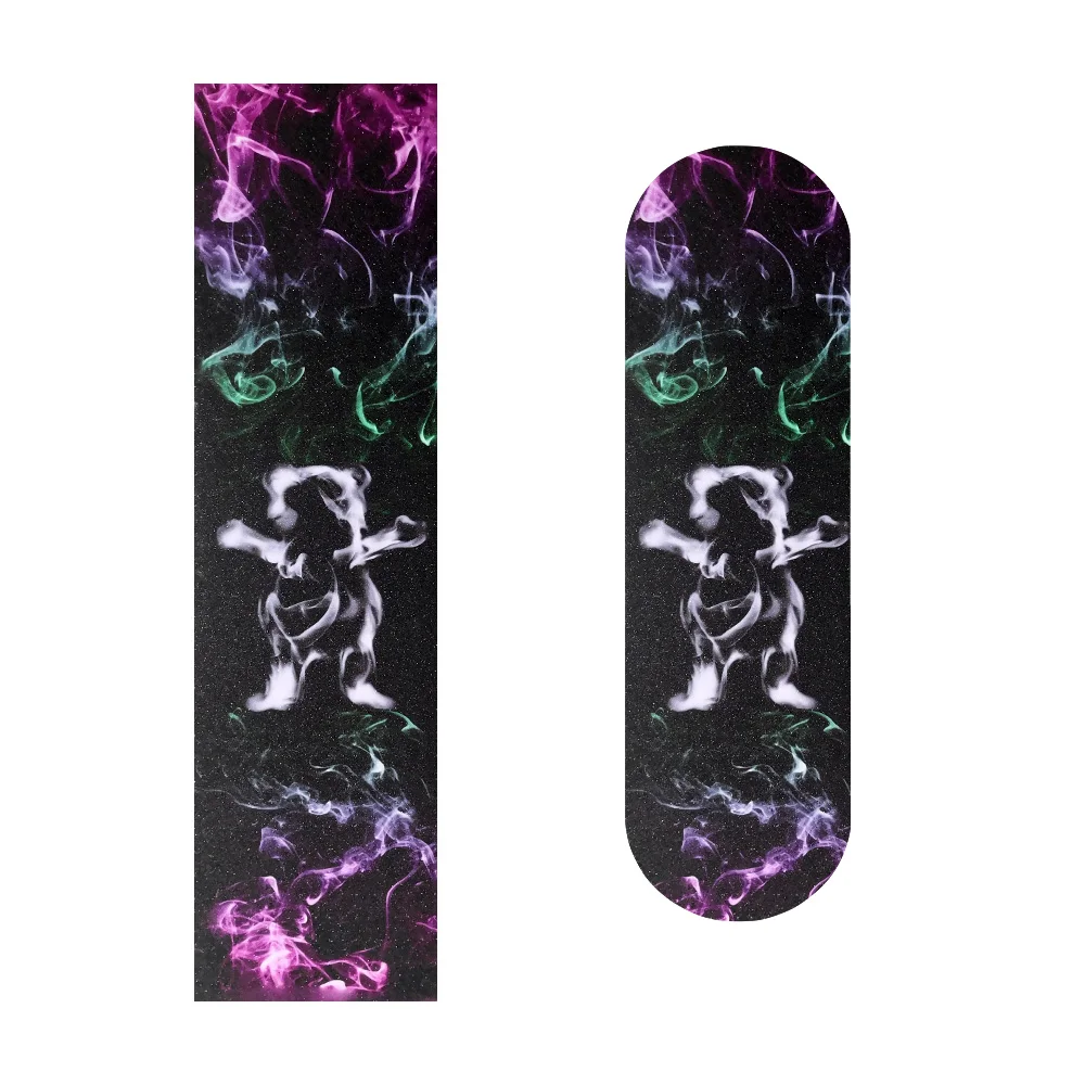 E Win Double Rocker Skateboard Grip Tape Self Adhesive Scooter Sandpaper Printing Emery Anti Skid Tape Deck Sticker Accessories