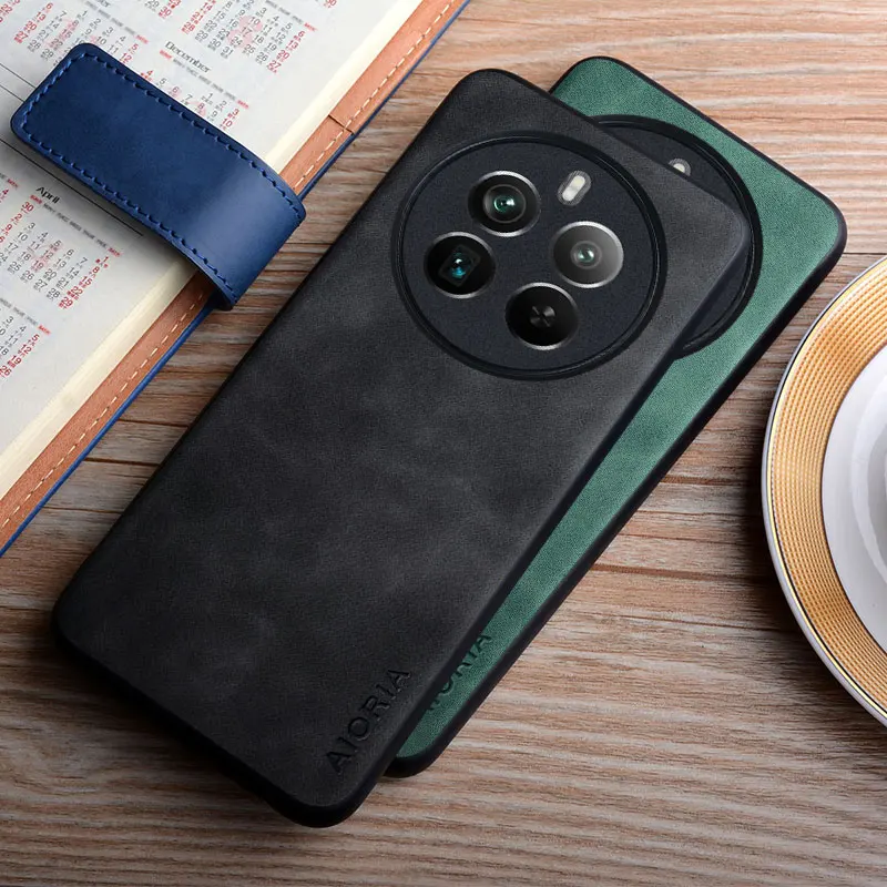 Realme 12 Pro Plus 케이스 Realme 12 plus 케이스 coque 용 부드러운 느낌의 내구성 pu 가죽 커버