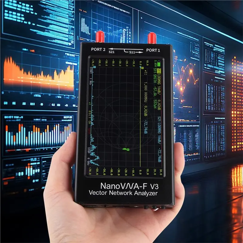 Nanovna-F V3 도구 1Mhz-6Ghz VNA 분석기 801 스캔 포인트 VHF UHF SHF 안테나 분석기