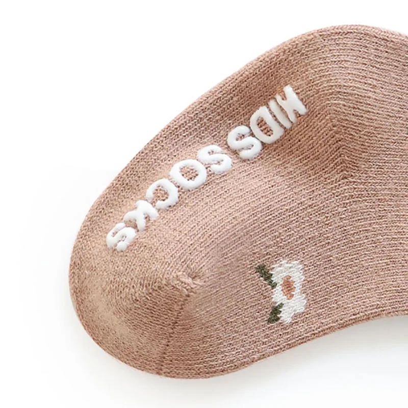 Cotton Anti Slip Kids Socks for First Walkers