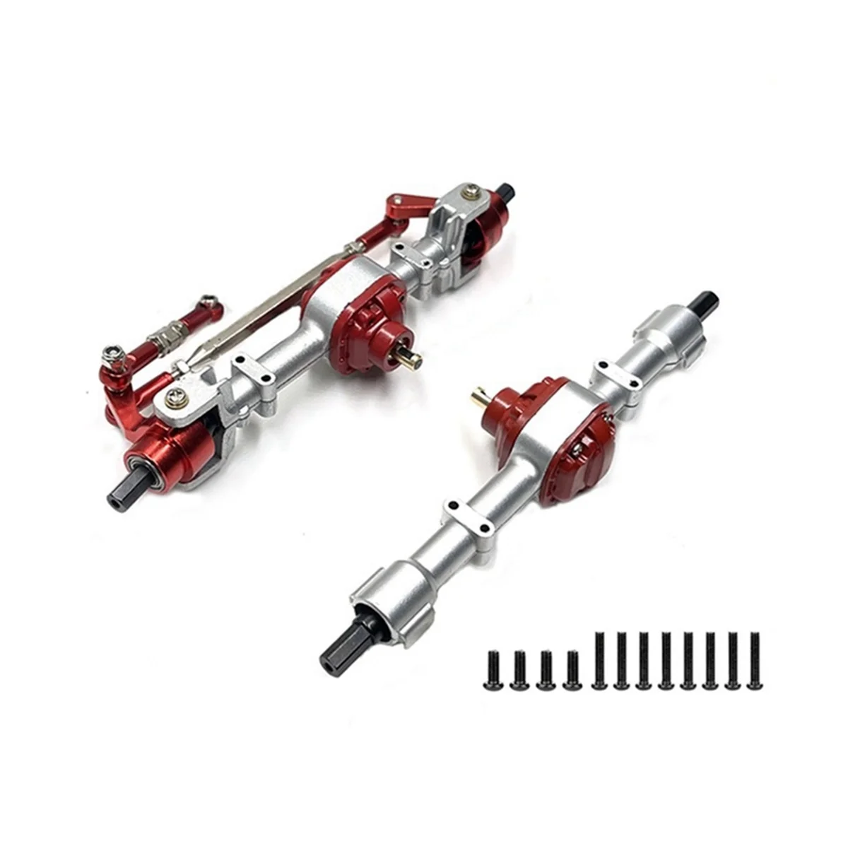 

Подходит для автомобильных запчастей 1/12 MN78 D90 D91 99S R/C и аксессуаров, модернизация из цинкового сплава, передняя и задняя оси в сборе 2