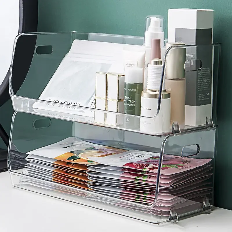 

Makeup Organizer for Cosmetic Large Capacity Cosmetic Storage Box Organizer Desktop Jewelry Nail Polish Makeup Drawer Container