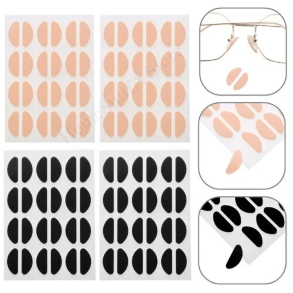 40pc Thin EVA Sponge Eyeglasses Nosepads Self Adhesive Soft Foam Non-slip Glasses Nose Bridge Pads Eyeglass Nose Protector Pads