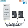 Tuya Smart Life WiFi Energy Meter Bidirectional 2 Channel Din Rail with 80A CT App Monitor Export and Import Power AC110V/240V 1