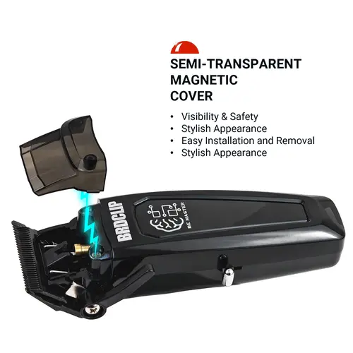 BRDCLIP Professional Electric Hair Clipper BRD 106 Hair Trimmer for Man 7500RPM with Base 5-adjusted DLC Blade Barber Machine - Image 4