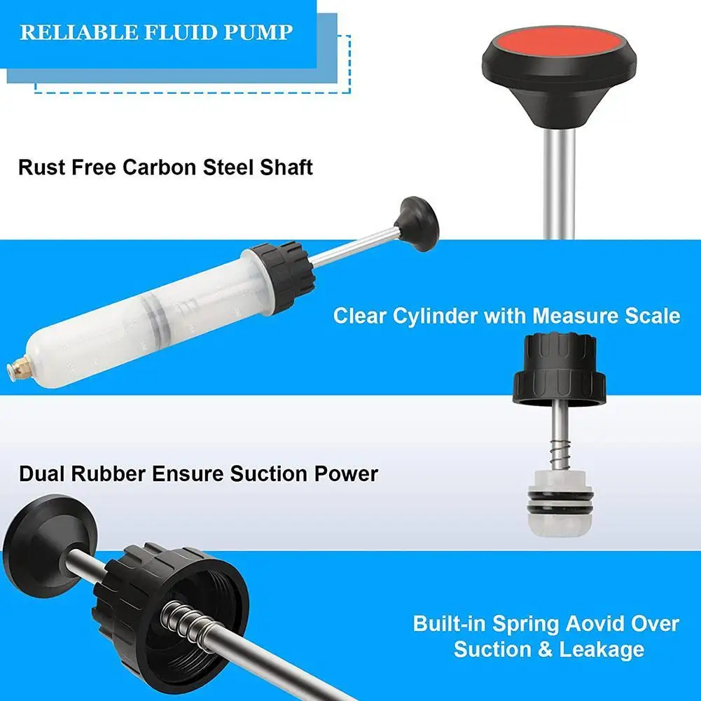 200cc Car Oil Change Brake Bleeder Fluid Pump Extractor Filling Universal Syringe Accessories Motorcycle Truck Vehicles Bot E9Q3