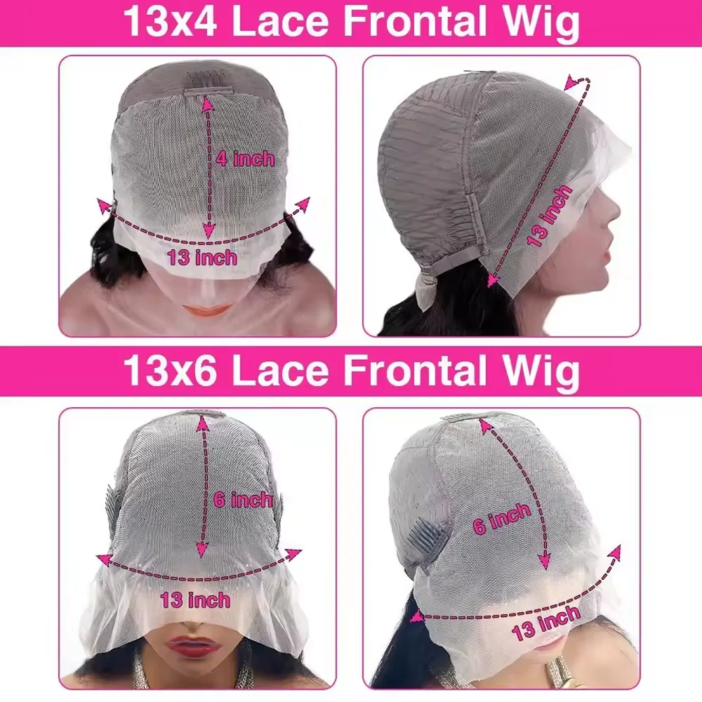 Body Wave HD Lace Front Wigs Human Hair 200 Density FB 30 13x6 HD Transparent Lace Frontal Brazilian Wigs for Women 52 Inch 5