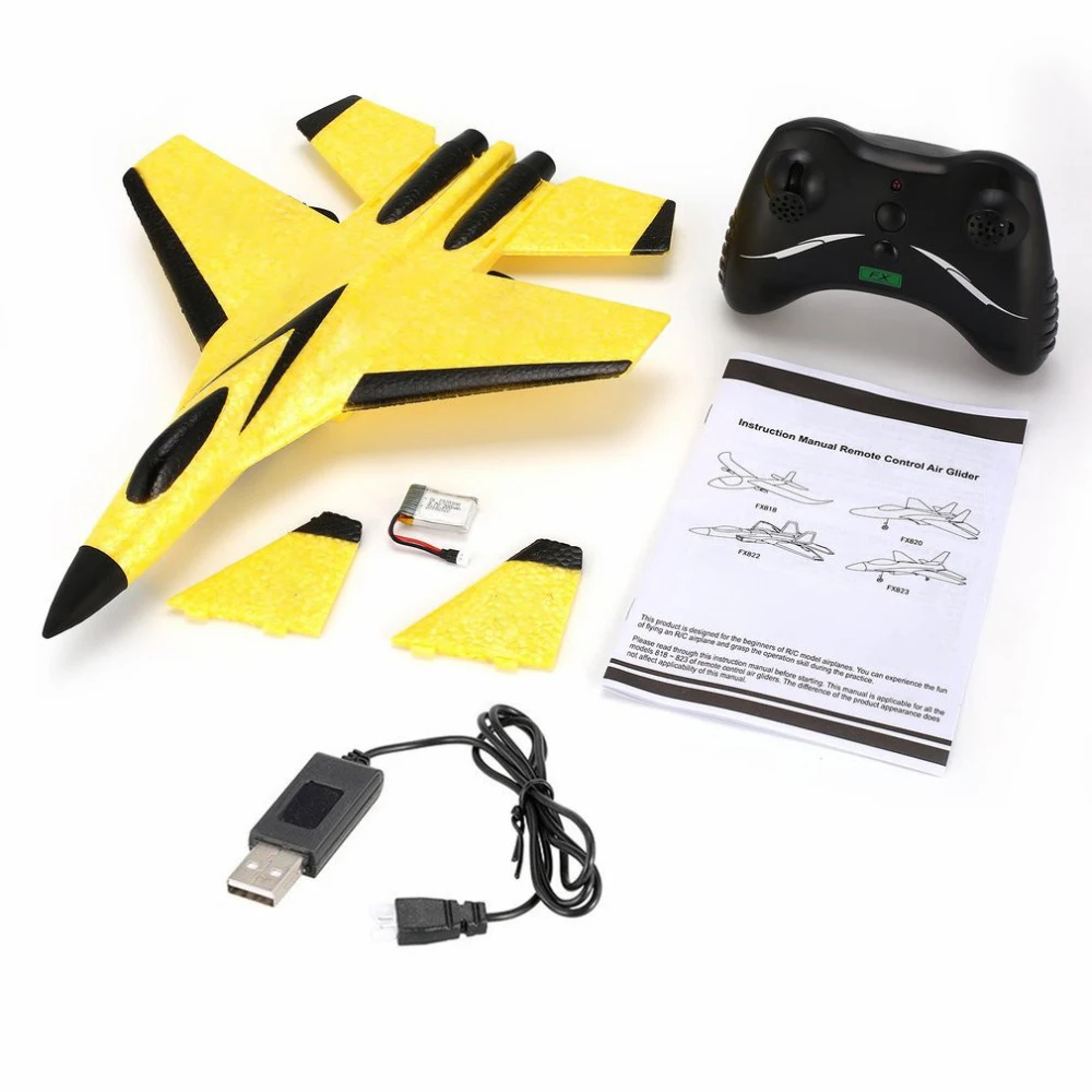 SU35 FX-620 FX820 Glider RC Airplane Hand Throwing EPP Foam Aircraft Electric 2.4G Remote Control RC Plane Toys For Children 6