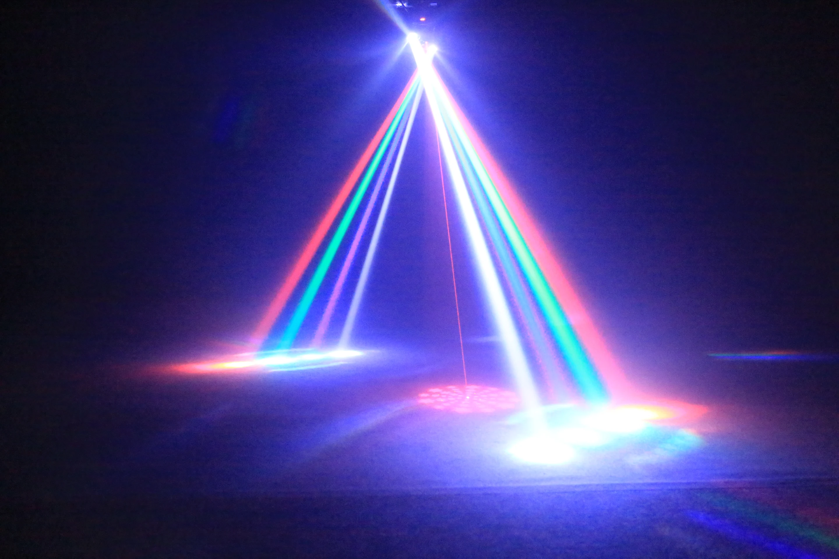 DMX 36W LED Moving Head Light Disco Gold Strobe Beam Green&Red Laser Party Light
