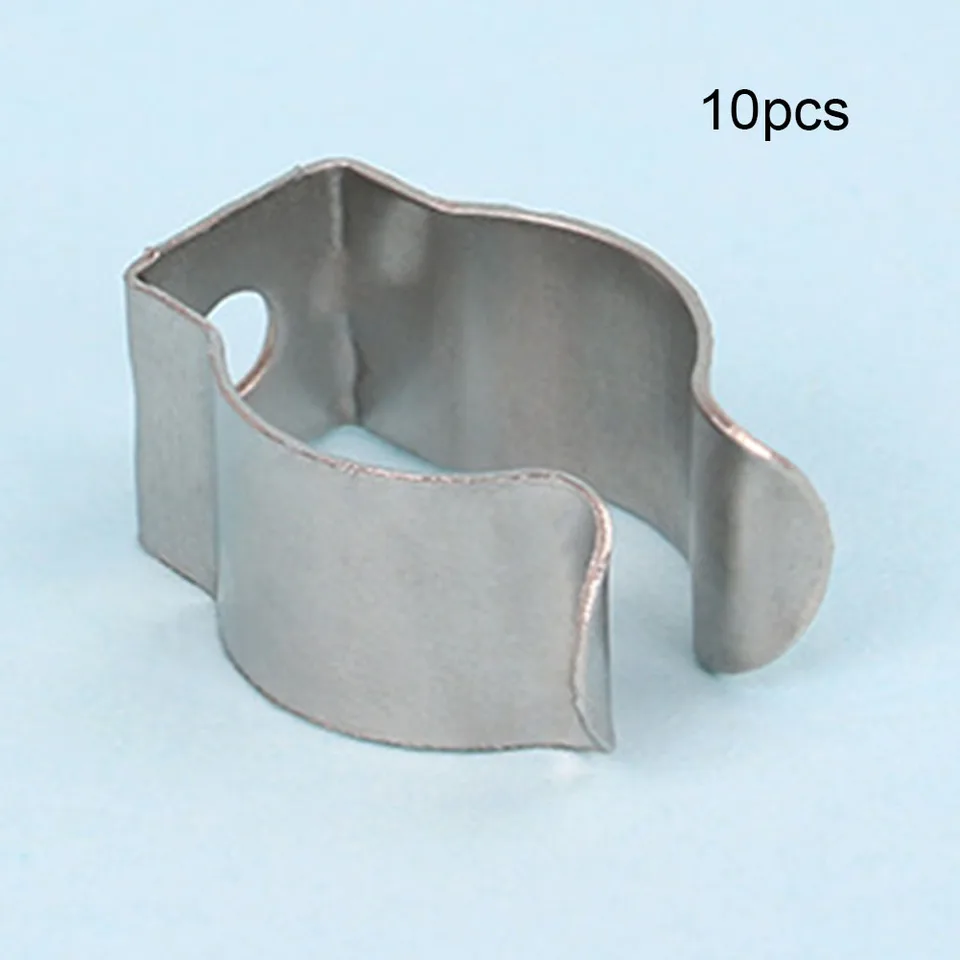 Led Tube Clips 10Pcs Spring Steel LED Tube Clamps - 9mm Heavy Duty Light Fixture Holders For Indoor Use 9mm Heavy Duty Lamp Holder Clamps