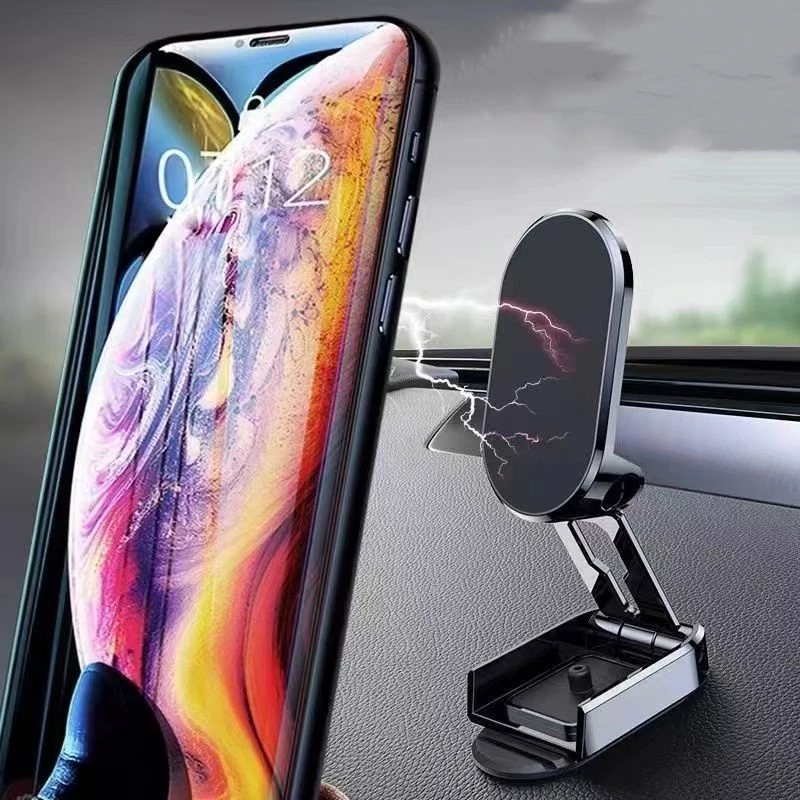 Unsichtbare magnetische Autotelefon halter Unterstützung Universal Telefon  faltbare Auto Smartphone Halterung Handy halterung Wiege