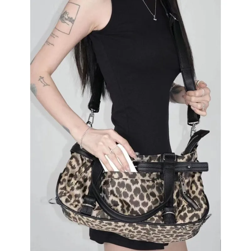 JIAERDI Hot Girls Pink Y2k Handbag Purse Women High Street Nylon Casual Crossbody Bags Ladies Harajuku Aesthetic Shoulder Bags