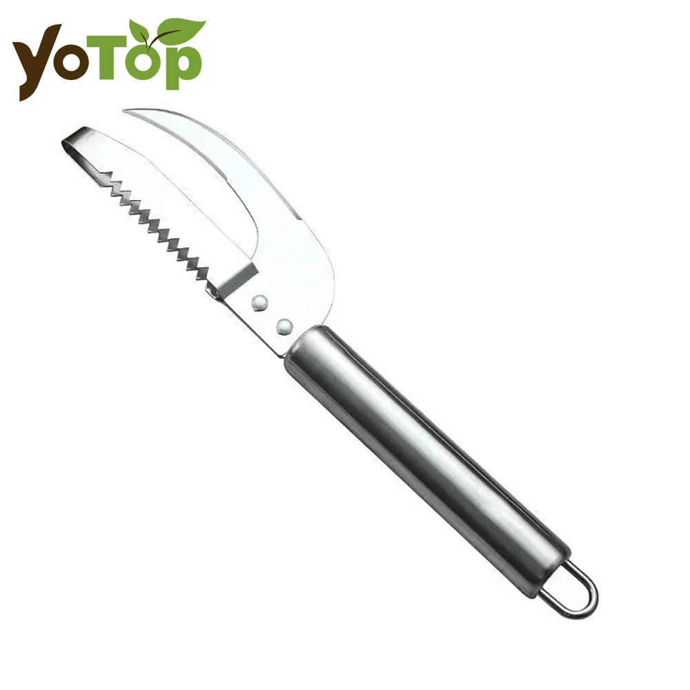 

Stainless Steel Fish Scale Scraper Kitchen Scraping Knife Fish Intestine Knife Fish Belly Planer Household Kitchen Tools