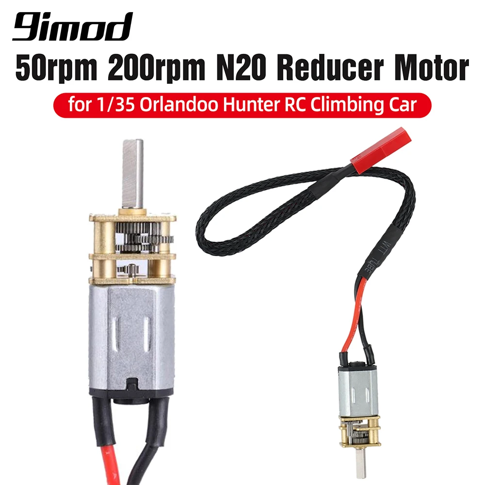 

9IMOD N20 Mini Reducer Motor Slow Speed 50RPM 200RPM DC 5V for 1/35 Orlandoo Hunter