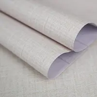 Linen Wallpaper PVC Self-Adhesive Waterproof Faux Imitation Cloth Vinyl Wall Sticker Solid Color Decor Furniture Bedroom Sticker 2