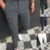 Men Clothing Hot Work Stretch Pants Spring Autumn New Fashion Grey Blue Multicolor Casual Trousers Pencil Pants For Men Business 1